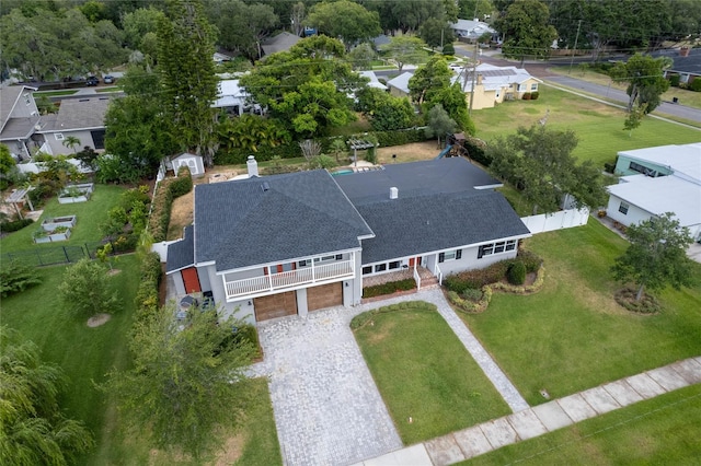 birds eye view of property