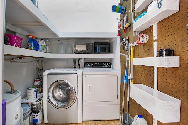 laundry room with washer and dryer