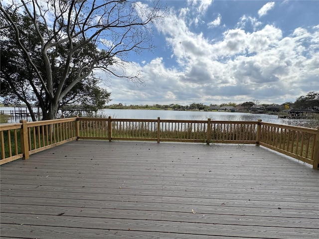 4808 Anderson Rd, Orlando, FL 32812 - wooden deck featuring a water view