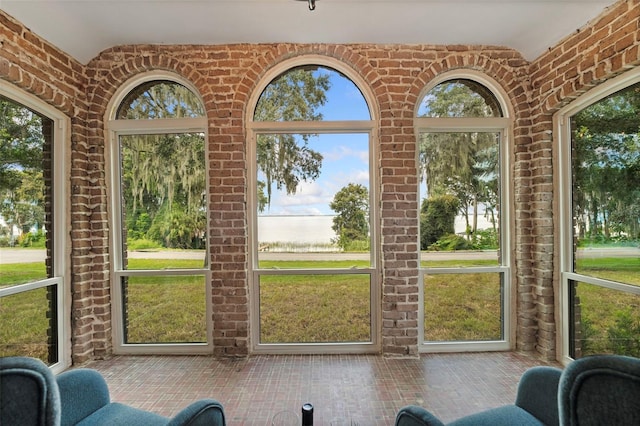 view of sunroom