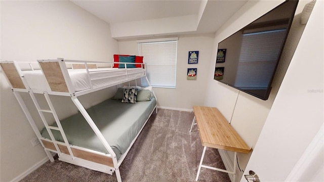 bedroom featuring carpet