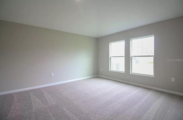 spare room with carpet flooring