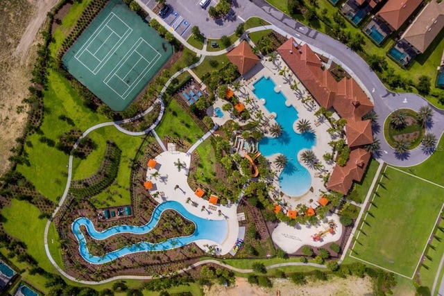 7143 Oakmoss Loop, Davenport, FL 33837 - drone / aerial view of a pool area