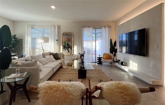 living room with a wealth of natural light