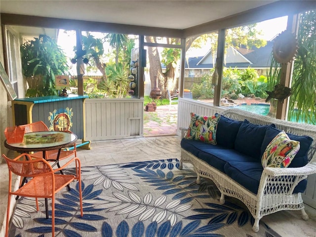 view of sunroom / solarium