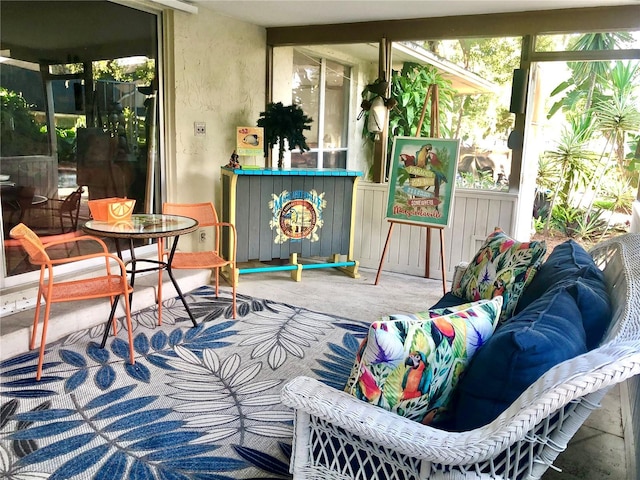 view of sunroom / solarium