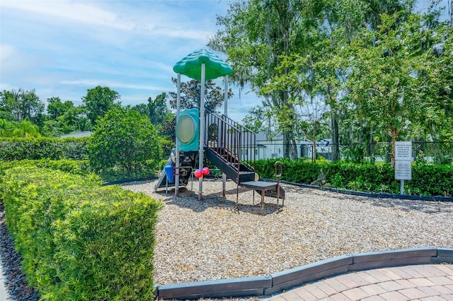 view of jungle gym