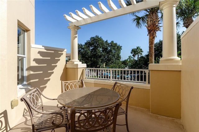 view of balcony