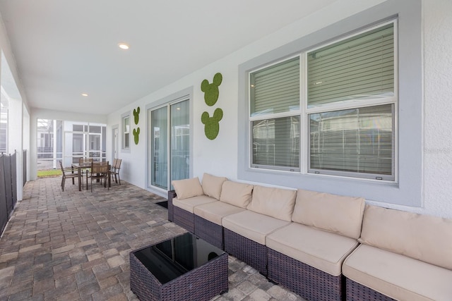 view of sunroom / solarium