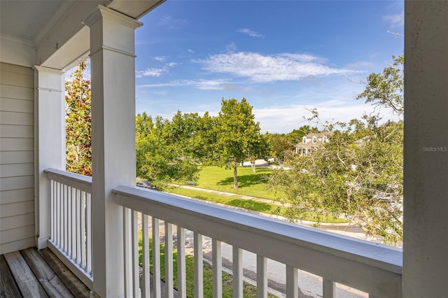 view of balcony