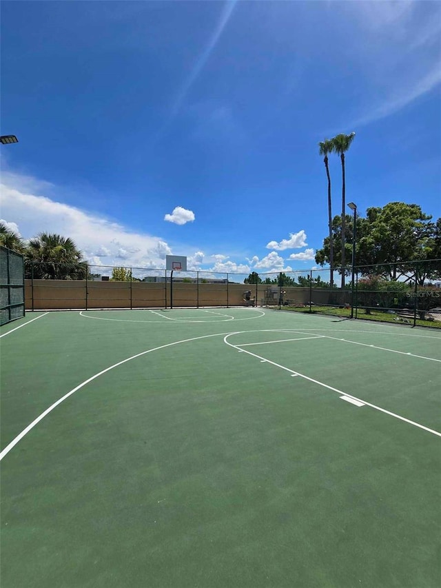 view of sport court