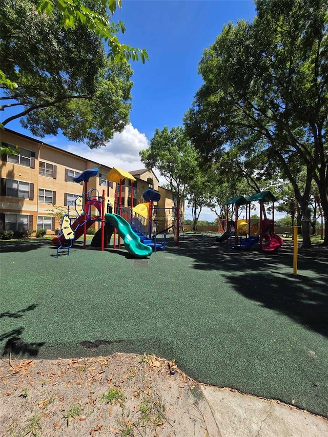 view of jungle gym