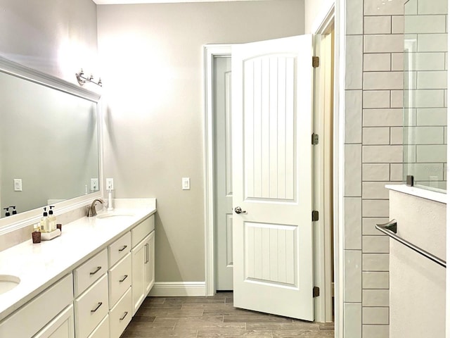 bathroom featuring vanity