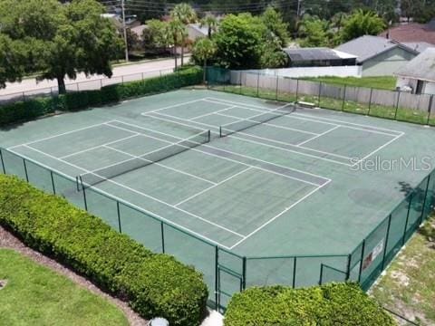 view of tennis court