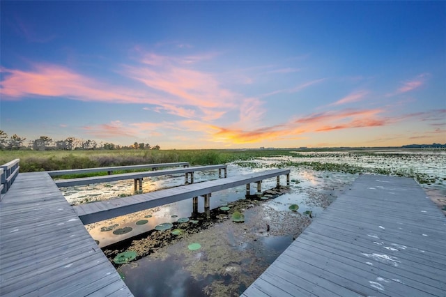 view of dock