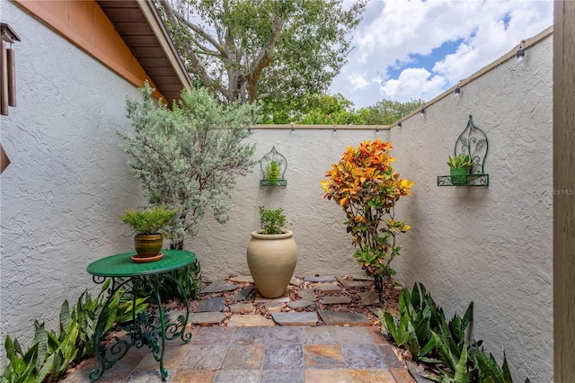 view of patio / terrace with fence