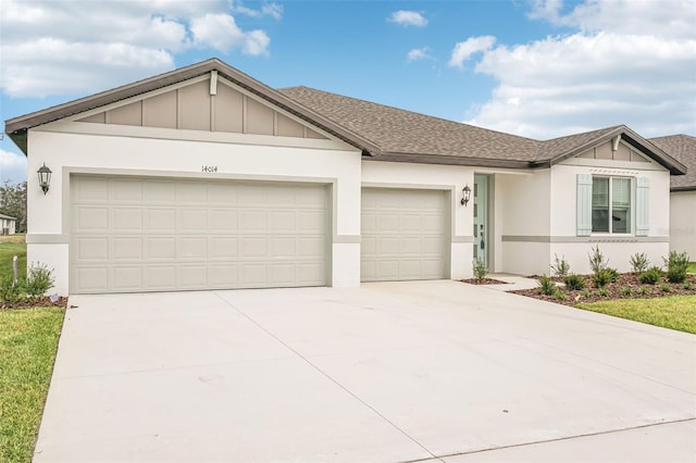 ranch-style house with a garage