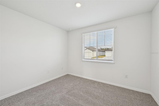 view of carpeted empty room