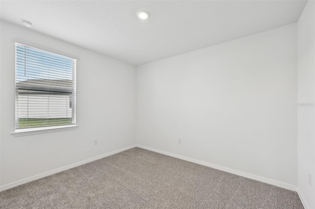 view of carpeted empty room