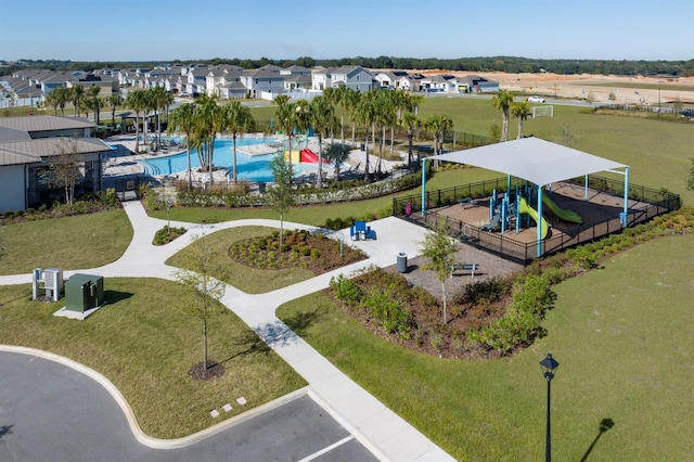 birds eye view of property