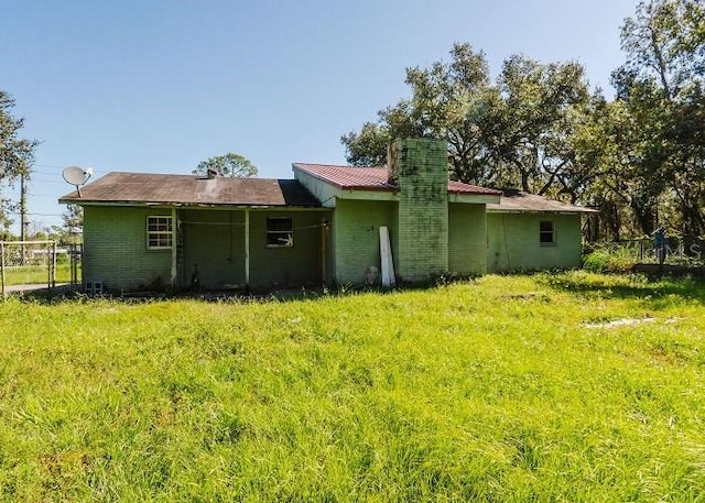 view of rear view of property