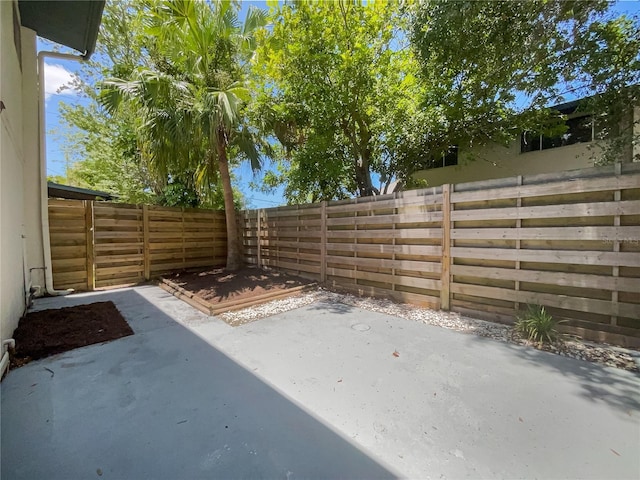 view of yard with a patio area