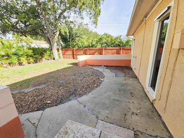 view of yard with a patio