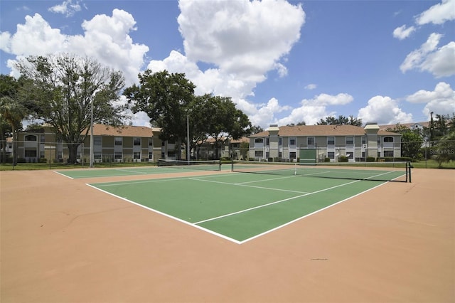 view of tennis court