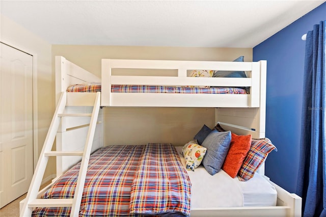 bedroom with carpet floors