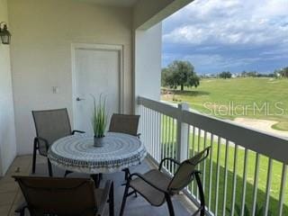 view of balcony