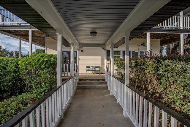 view of patio / terrace with a porch