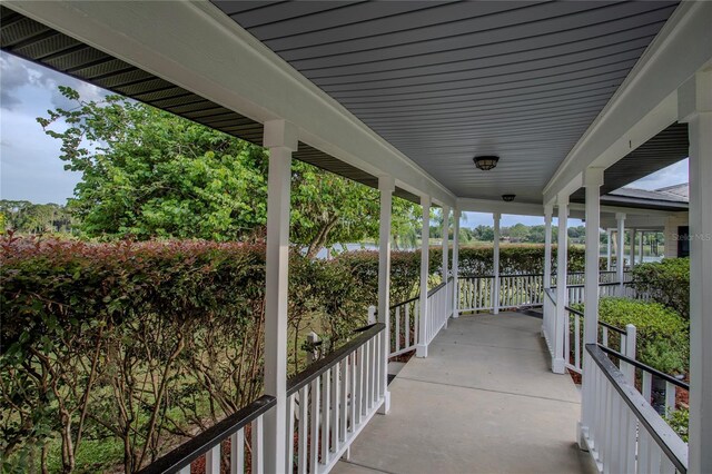 view of patio with a porch