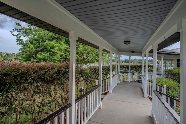 view of patio / terrace featuring covered porch