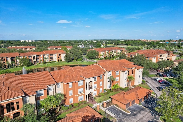 aerial view featuring a residential view