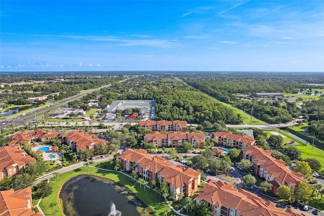 aerial view featuring a residential view