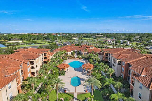 birds eye view of property featuring a residential view