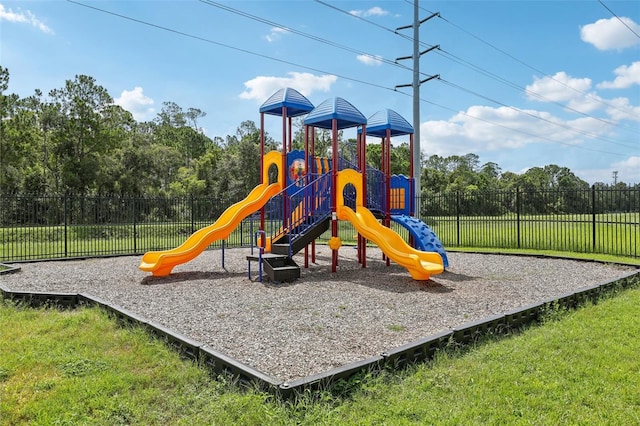 community playground featuring fence