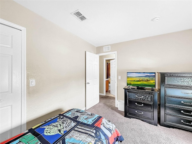 bedroom featuring carpet flooring