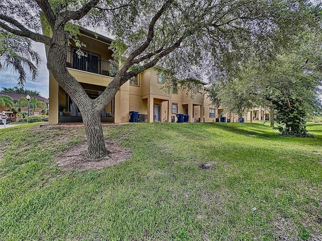 exterior space with a balcony