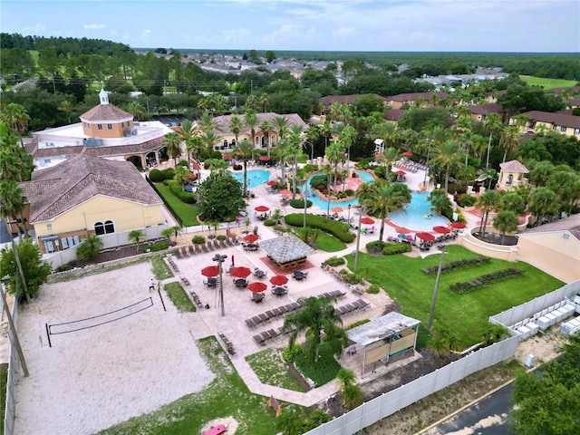 birds eye view of property