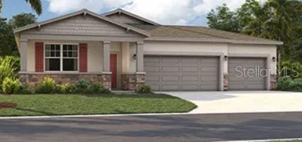 view of front of home with a front lawn