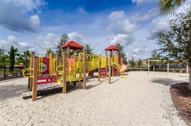 view of jungle gym