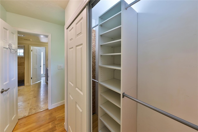 view of closet