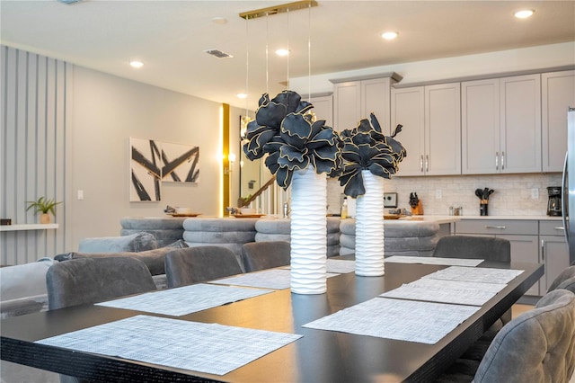 view of dining area