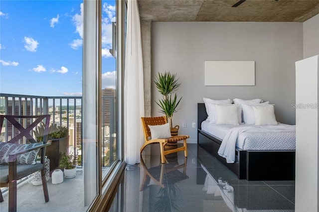 155 S Court Ave Unit 1610, Orlando, FL 32801 - bedroom featuring granite tiled floors
