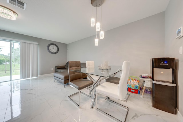 dining room featuring tile patterned floors