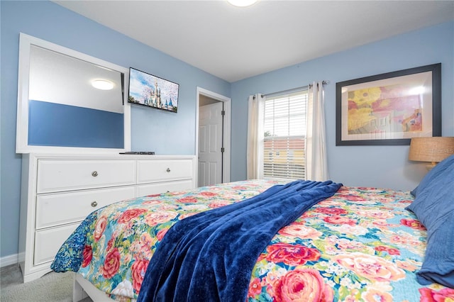 bedroom with carpet flooring