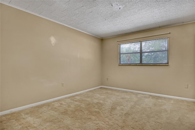 spare room featuring carpet floors