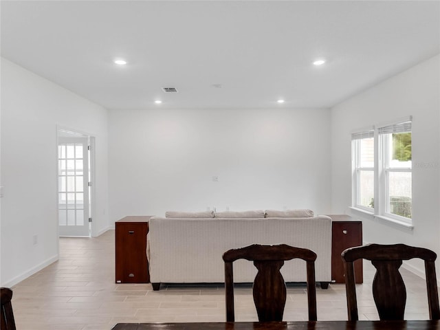 kitchen featuring light hardwood / wood-style floors