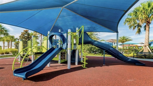 view of jungle gym